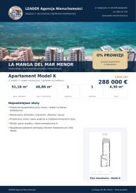 Mieszkanie Sprzedaż Urbanización Puerto Mar, La Manga del Mar Menor, San Javier, Campo de Cartagena y Mar Menor, Region Murcji, Murcja, Hiszpania